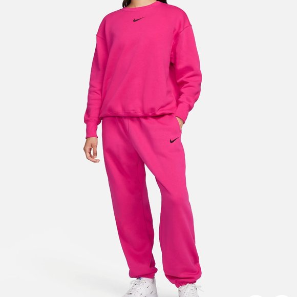 Nike Sportswear Phoenix Fleece Hot Pink - Picture 1 of 7